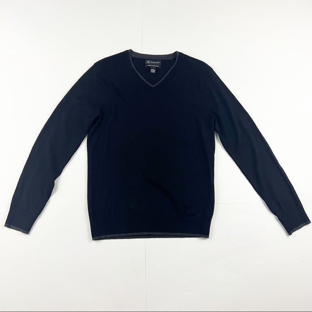 International Concepts Black V Neck Sweater Size Small